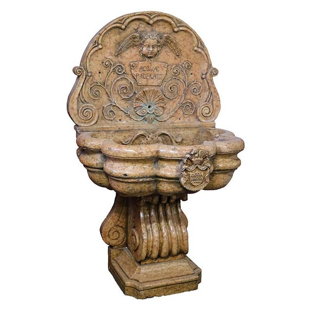 Wall Fountain with Putto, 1980s For Sale - Image 10 of 10