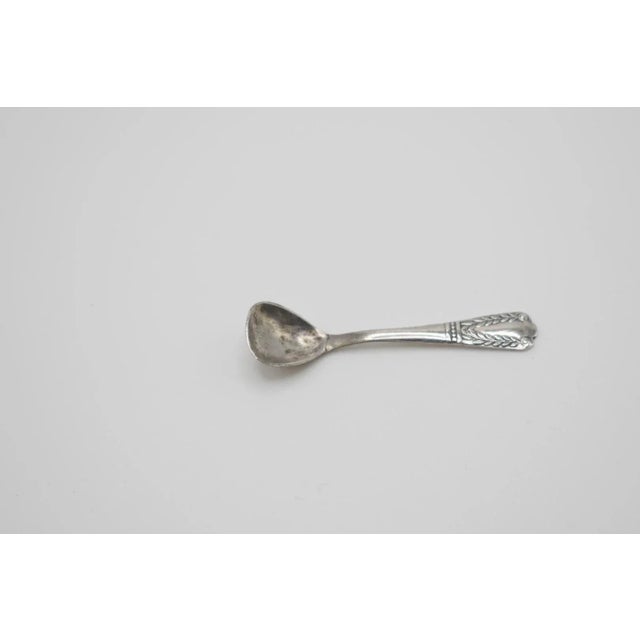 Metal Late 19th Century Silver Salt Cellar Spoon For Sale - Image 7 of 7