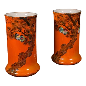1920's Pair of Antique Flower Vases