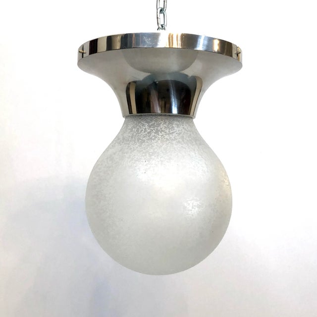 Silver Mid-Century Sassari Ceiling Lamp from Stilux Milano, 1960s For Sale - Image 8 of 8