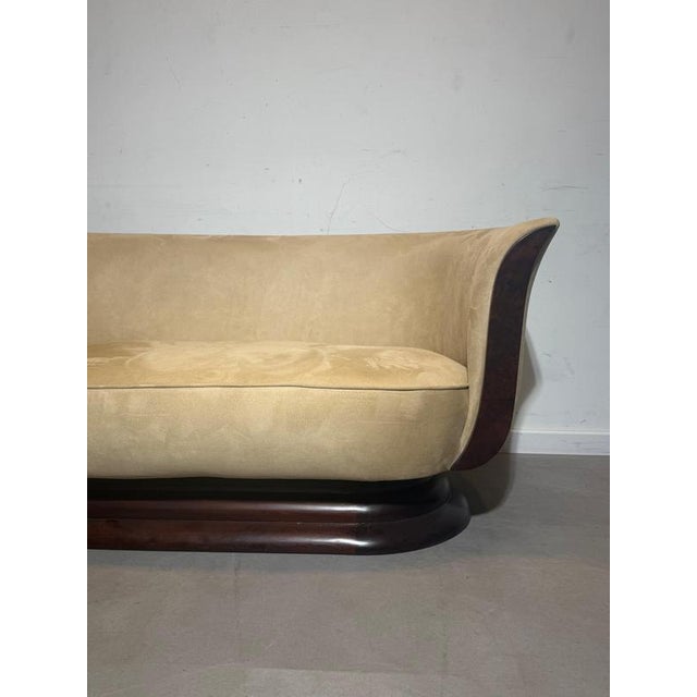 Art Deco Tulip 2-Seater Sofa from Hotel Le Malandre For Sale - Image 3 of 8