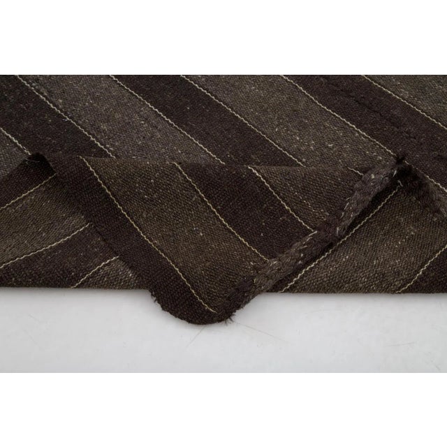 1950s Vintage Anatolian Hand Konotted Tribal Wool Kilim Rug For Sale - Image 5 of 6