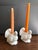 White White Napcoware Turkey Candleholder Thanksgiving Pair For Sale - Image 8 of 11