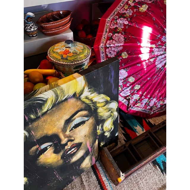 1990s Modern Paint Style Marilyn Monroe Print Reproduction For Sale - Image 4 of 5