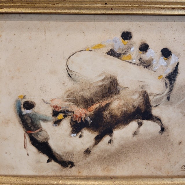 C. Vidaime, Basque Customs, Early 20th Century, Oil Painting on Board, Framed, Set of 2 For Sale - Image 18 of 18