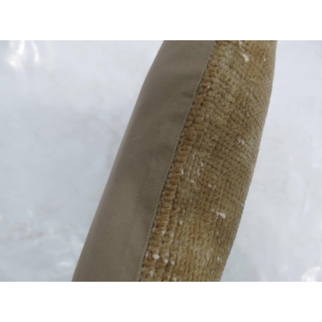 Modern Neutral Oushak Rug Pillow For Sale - Image 3 of 5