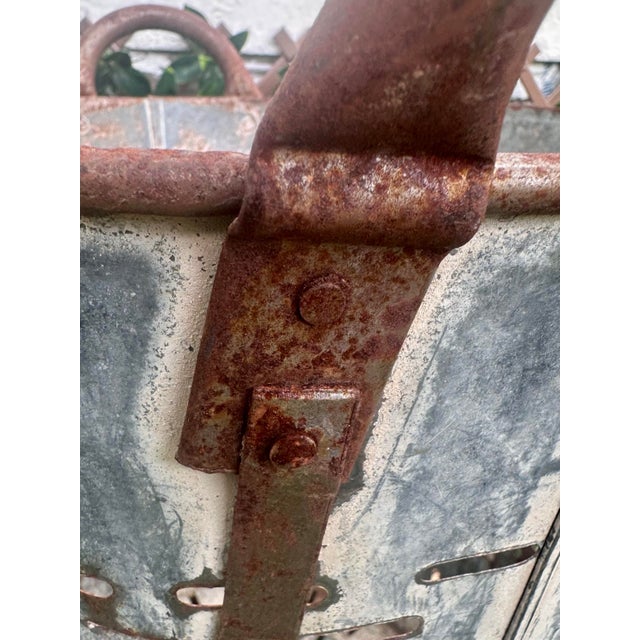 Metal Vintage Olive/Harvest Bucket For Sale - Image 7 of 13