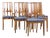 Broyhill Brasilia Mid Century Walnut Dining Chairs - Set of 6 For Sale