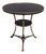 Brass and Black Granite Gueridon Table For Sale