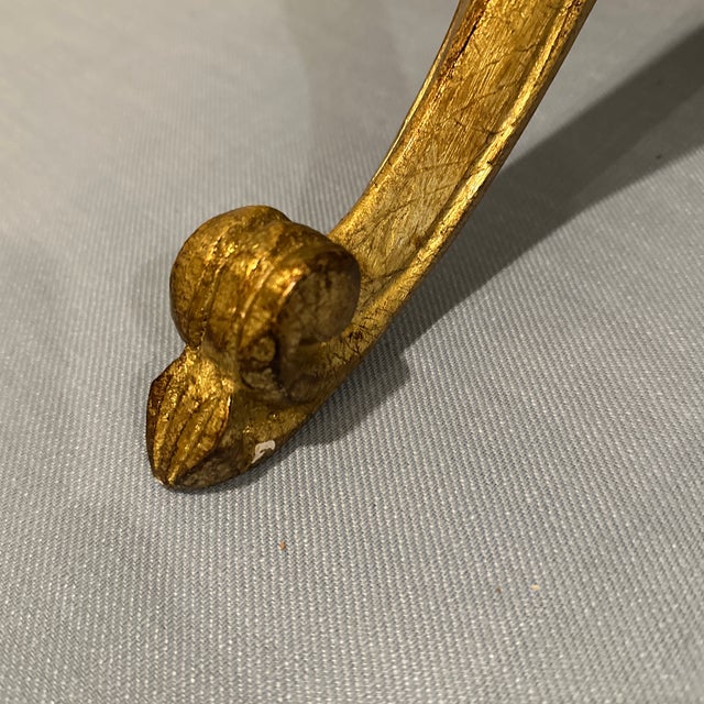 Large Mid 20th Century Gold Wooden Wall Bracket For Sale - Image 4 of 10