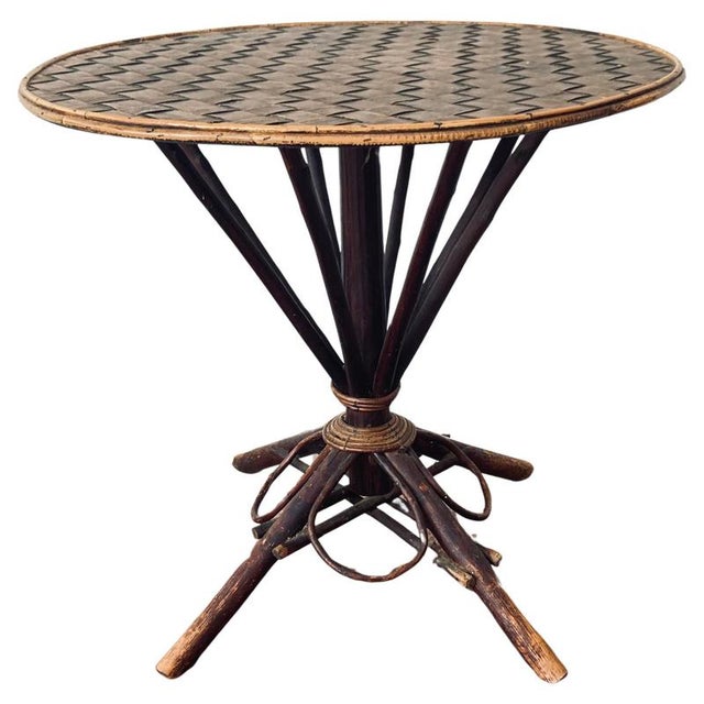 Rustic Twig Centre Gueridon Table, 1900s For Sale - Image 9 of 9