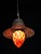 Art Deco Tiffany Style Stained Glass Acorn Pendant Light, 1940s For Sale - Image 4 of 18