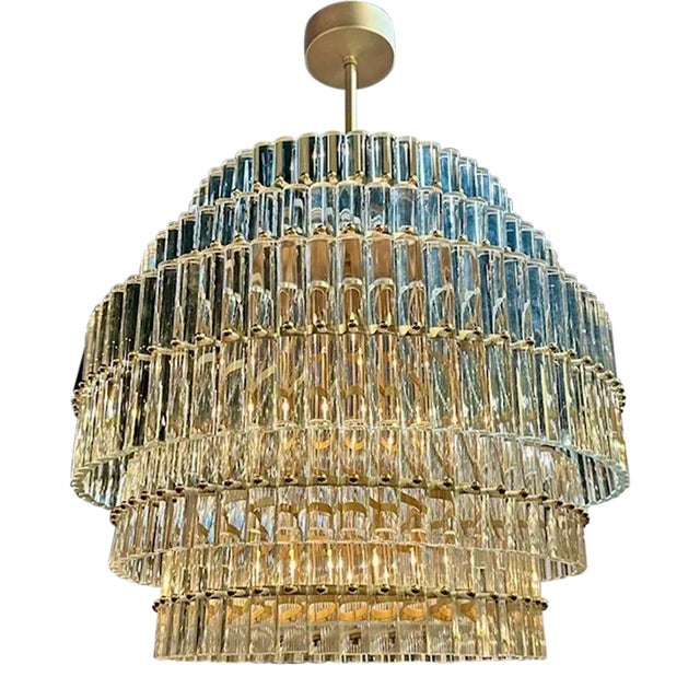 Murano Glass Drum Chandelier For Sale