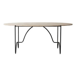 Sarah Sherman Samuel Peggy Outdoor Oval Dining Table, Attributed For Sale