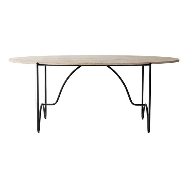 Sarah Sherman Samuel Peggy Outdoor Oval Dining Table, Attributed For Sale