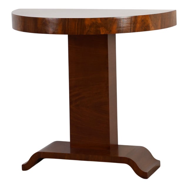 Art Deco Console Table in Walnut Veneer, 1920s For Sale