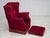 Danish Highback Lounge Chair in Velour with Ash Legs, 1970s For Sale - Image 18 of 18