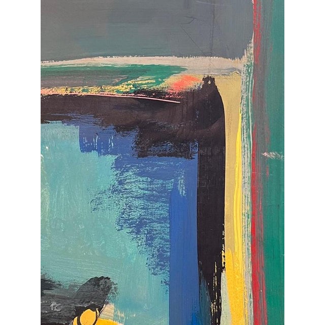 Frank Chabry, Yellow Flowers, Oil on Canvas / Paper For Sale - Image 6 of 10