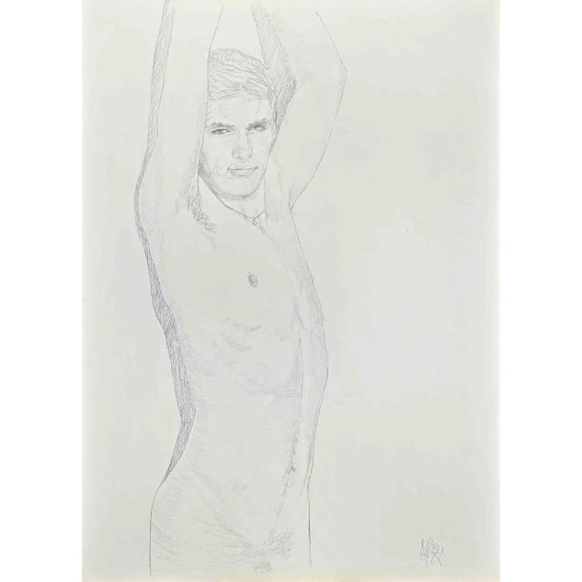 This nude is an Original Pencil Drawing realized by Anthony Roaland in 1981. Good condition on a white cardboard, one...