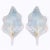 1980s 1980s Large Blue Murano Glass Leaf Sconces - A Pair For Sale - Image 5 of 10