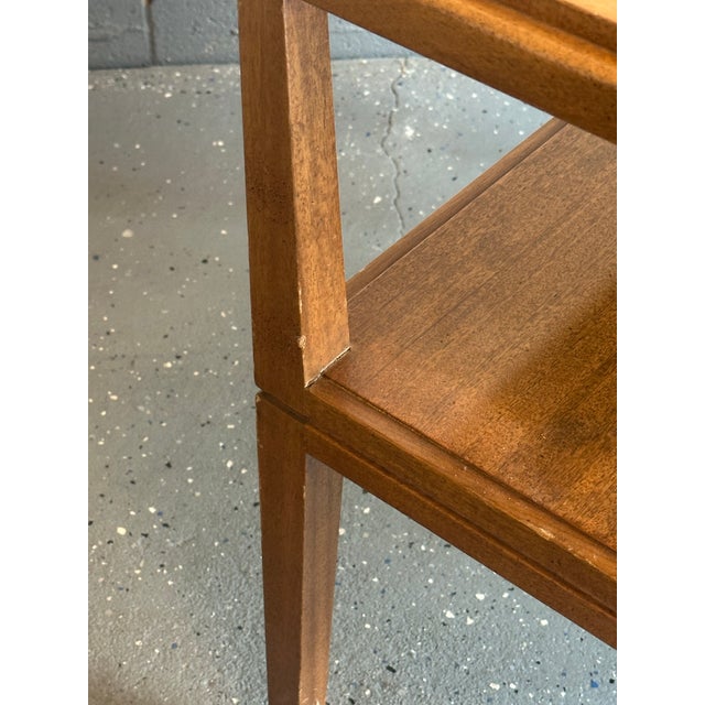 Wood 1950s Tommi Parzinger for Charak Modern Large End Table For Sale - Image 7 of 12