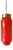 Mid-Century Modern Red Pendant Light attributed to Vetreria Vistosi Murano, 1960s For Sale