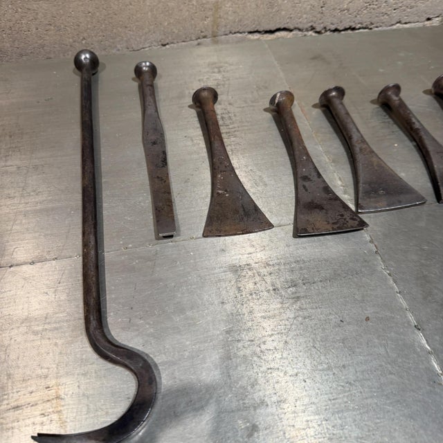 1950s Antique Shipwrights' Caulking Irons Vintage Industrial Decor For Sale - Image 5 of 13