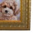Contemporary portrait pet painting on an artist's panel of a charming Maltipoo puppy dog. The talented artist Olia Tomkova...