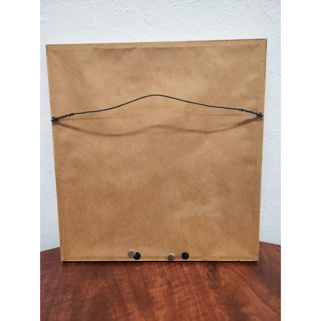 American 1990s J Uffelman Lady With Veil Framed Painting For Sale - Image 3 of 3