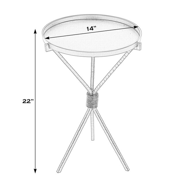 This sleek, Butler Specialty Company Lucca all-metal side table combines minimalist design with industrial charm, making...