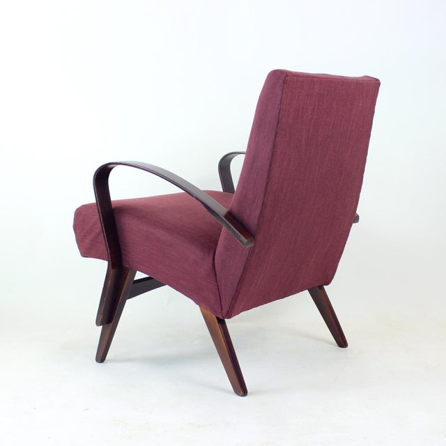 Vintage Armchair by Jaroslav Šmídek for Ton, Czechoslovakia, 1960s For Sale - Image 10 of 13