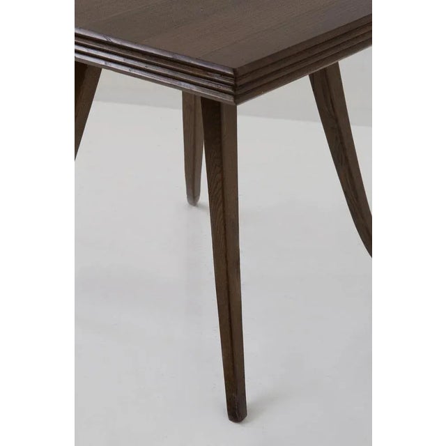 Wood Vintage Italian Walnut Game Table with Grissinatura, 1950s For Sale - Image 7 of 10