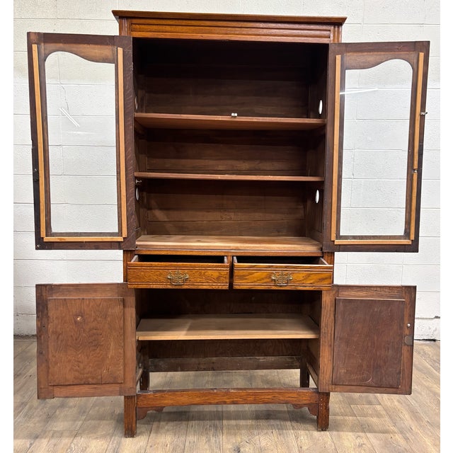Antique Victorian Early American Pie Safe Kitchen Cupboard Cabinet Pantry For Sale - Image 4 of 15