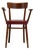 19th Century France Mid-century Modern Red Wood Lounge Chair For Sale
