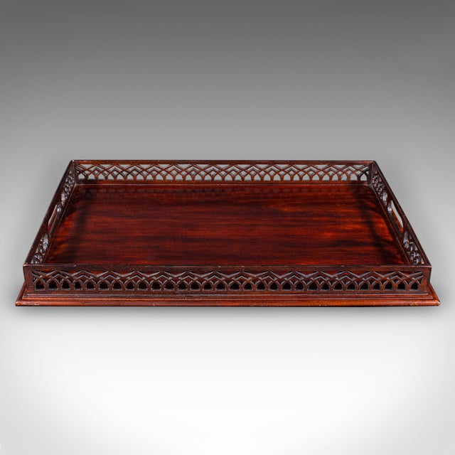 Vintage Presentation Serving Tray, English, Afternoon Tea, Aperitif Server, 1980 For Sale - Image 4 of 9