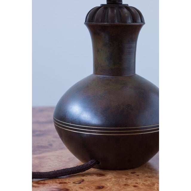 1930s Bronze Table Lamp, 1930s For Sale - Image 5 of 11