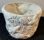 Vintage Italian Grotto Style Shell Form Glazed White Pottery Planter For Sale - Image 4 of 7