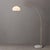 Mid-Century Modern 1960s Adjustable Mid Century Arc Floor Lamp, Morelli - Weathered Brass Lucite Shade, White Marble Base For Sale - Image 3 of 4