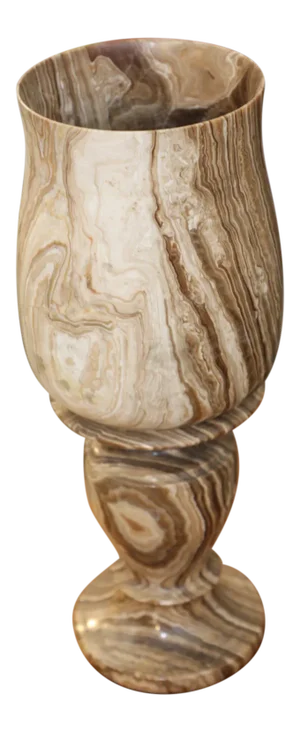 Greek Hand-Carved Stone Urn Form Lamp