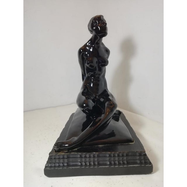 1930s Figurative Ceramic Sculpture by Riccardo Gatti, Faenza, Italy, 1930s For Sale - Image 5 of 18
