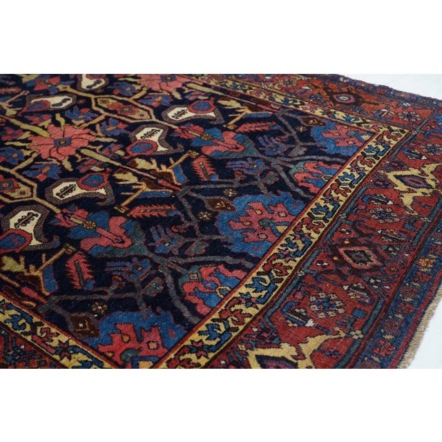 19th Century Antique Bidjar Rug 4'1'' x 6'11'' For Sale - Image 5 of 10