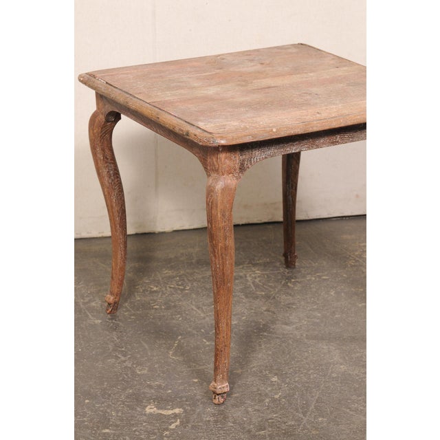 18th C. French Country Square-Shaped Table For Sale - Image 4 of 12