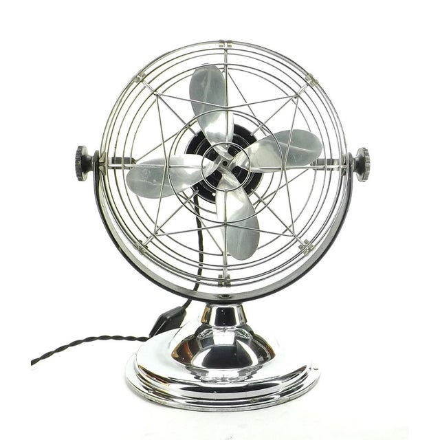 1940 S Air Beam Roto Beam 10 Art Deco Chrome Desk Fan Chairish