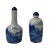 2 X Chinese Porcelain Snuff Bottle Blue White Scenery Graphic For Sale - Image 4 of 5