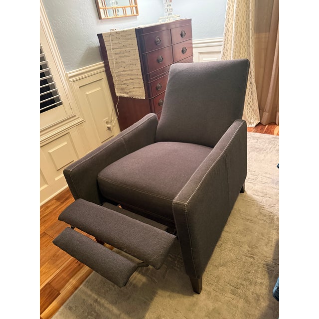 West Elm Lewis Push-Back Recliner Selling this modern West Elm Push-Back Recliner. It offers a sleek, tailored profile...