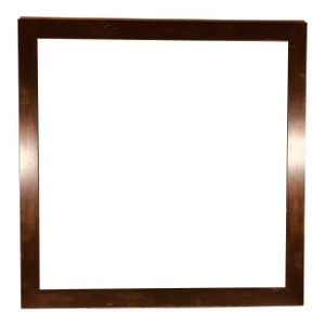 Custom Modern Wood Frame, Ebony Burnished With Ochre