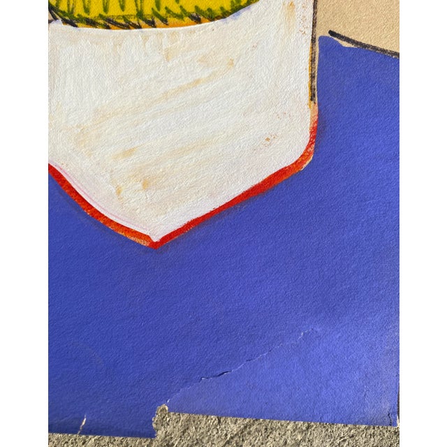 Painting on paper from the estate of Atlanta self taught artist Laurence Stuart Connatser (1938-1996). Connatser was born...