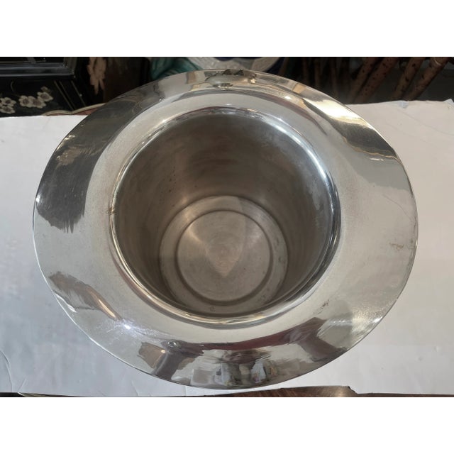 English Top Hat, Silver Plate, Cheers Bottle Cooler For Sale - Image 3 of 10