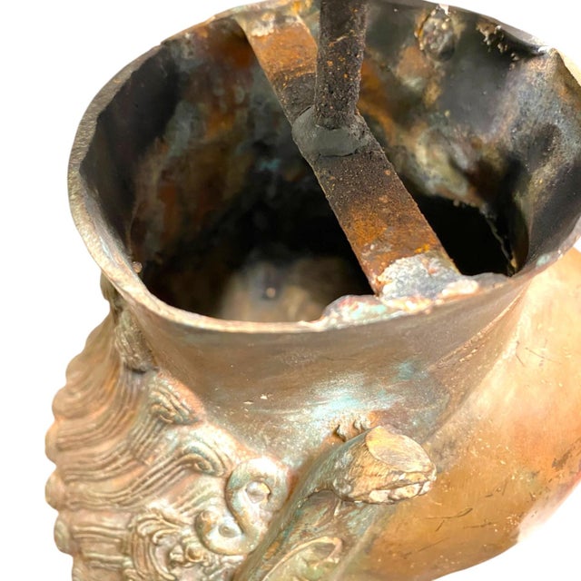 Thai Bronze Buddha Head Statue Vintage Ayutthaya Style Bust Sculpture Decor For Sale - Image 17 of 18