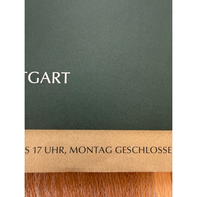Green Barbara Bloom, the Reign of Narcissism, 1990, Württembergischer Kunstverein Stuttgart, Original Exhibition Poster, Printed in Germany For Sale - Image 8 of 12